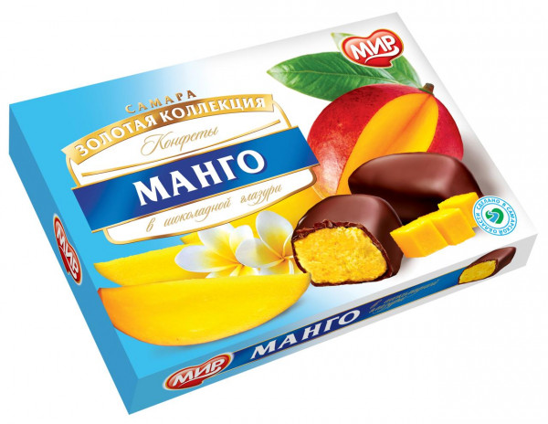 №2 КФ МИР Манго-Кокос в шоколадной глазури 160г  в Серпухове